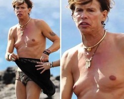 Steven Tyler Man Boobs