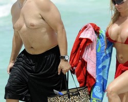 Ice T Man Boobs Beach