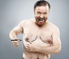 Ricky Gervais Lloses his Man Boobs